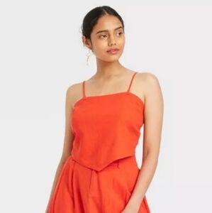 A NEW DAY Tie Back Thin Strap Top